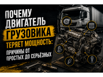 Почему двигатель грузовика теряет мощность: основные причины и диагностика Почему двигатель грузовика теряет мощность: основные причины и диагностика